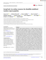 ScrepYard: An online resource for disulfide-stabilized tandem repeat peptides