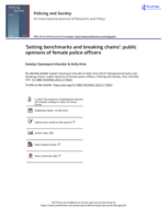 ‘Setting benchmarks and breaking chains’: public opinions of female police officers