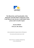 The Bioactivity and Functionality of the Molecular and Microbial Components of the Trail Mucus in the Invasive Land Snails Theba pisana and Cernuella virgata