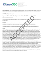 A process evaluation of the national implementation of a bundle for CVC care for haemodialysis