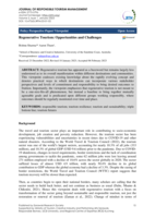 Regenerative Tourism: Opportunities and Challenges