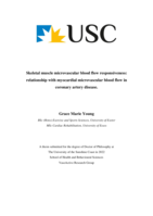 Skeletal muscle microvascular blood flow responsiveness: relationship with myocardial microvascular blood flow in coronary artery disease