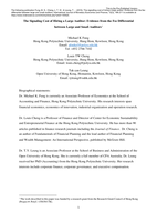 The signalling cost of hiring a large auditor: evidence from the fee differential between large and small auditors