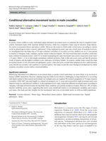 Conditional alternative movement tactics in male crocodiles