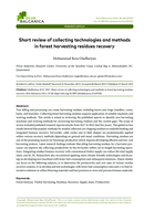 Short review of collecting technologies and methods in forest harvesting residues recovery