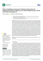 Swarm Intelligence Internet of Vehicles Approaches for Opportunistic Data Collection and Traffic Engineering in Smart City Waste Management