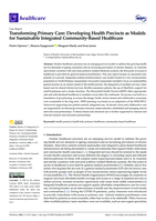Transforming Primary Care: Developing Health Precincts as Models for Sustainable Integrated Community-Based Healthcare
