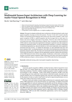 Multimodal Sensor-Input Architecture with Deep Learning for Audio-Visual Speech Recognition in Wild