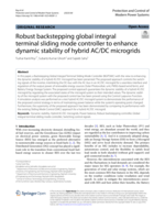 Robust backstepping global integral terminal sliding mode controller to enhance dynamic stability of hybrid AC/DC microgrids