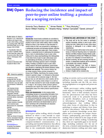 Reducing the incidence and impact of peer-to-peer online trolling: a protocol for a scoping review