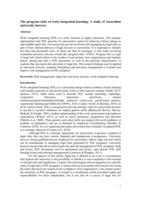 The program risks of work-integrated learning: a study of Australian university lawyers