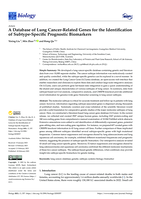 A Database of Lung Cancer-Related Genes for the Identification of Subtype-Specific Prognostic Biomarkers