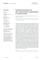 Potential biomarkers for late-onset and term preeclampsia: A scoping review