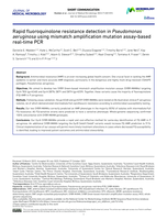 Rapid fluoroquinolone resistance detection in Pseudomonas aeruginosa using mismatch amplification mutation assay-based real-time PCR