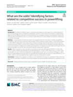 What are the odds? Identifying factors related to competitive success in powerlifting