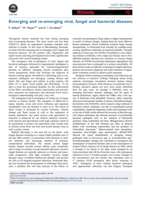 Emerging and re-emerging viral, fungal and bacterial diseases