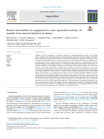 Barriers and enablers for engagement in a new aquaculture activity: An example from seaweed initiatives in Samoa