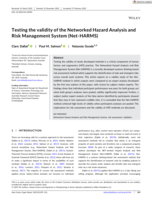 Testing the validity of the Networked Hazard Analysis and Risk Management System (Net-HARMS)