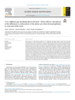 “It is a different type of policing than in the bush”: Police officers’ perceptions of the differences in enforcement of the phone use while driving legislation in rural and urban areas