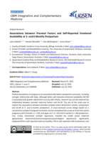 Associations between Prenatal Factors and Self-Reported Emotional Availability at 3- and 6-Months Postpartum