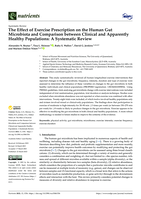 The Effect of Exercise Prescription on the Human Gut Microbiota and Comparison between Clinical and Apparently Healthy Populations: A Systematic Review