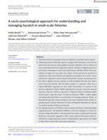 A socio-psychological approach for understanding and managing bycatch in small-scale fisheries
