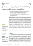 The Effectiveness of Online Mental Health First Aid Training in Community Rugby: A Mixed-Methods Approach