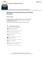 Information Processing in the Brain and Financial Innovations