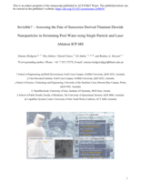 Invisible? Assessing the Fate of Sunscreen-Derived Titanium Dioxide Nanoparticles in Swimming Pool Water Using Single Particle and Laser Ablation Inductively Coupled Plasma Mass Spectrometry