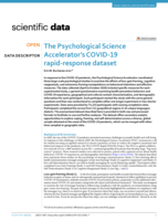The Psychological Science Accelerator’s COVID-19 rapid-response dataset