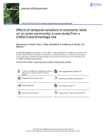 Effects of temporal variations in ecotourist noise on an avian community: a case study from a UNESCO world heritage site