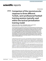 Comparison of the neuromuscular response to three different Turkish, semi-professional football training sessions typically used within the tactical periodization training model