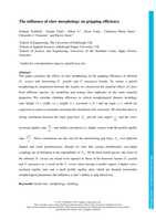 The influence of claw morphology on gripping efficiency