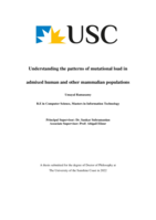 Understanding the patterns of mutational load in admixed human and other mammalian populations