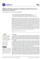 Burden of Family Caregivers of Patients with Oral Cancer in Home Care in Taiwan