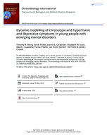 Dynamic modelling of chronotype and hypo/manic and depressive symptoms in young people with emerging mental disorders