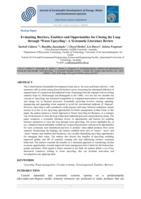 Evaluating Barriers, Enablers and Opportunities for Closing the Loop through ‘Waste Upcycling’: A Systematic Literature Review