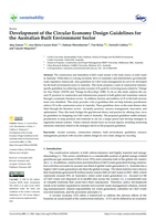 Development of the Circular Economy Design Guidelines for the Australian Built Environment Sector