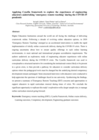 Applying Cynefin framework to explore the experiences of engineering educators undertaking 'emergency remote teaching' during the COVID-19 pandemic