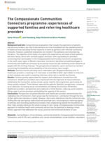 The Compassionate Communities Connectors programme: experiences of supported families and referring healthcare providers