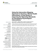 Using the Intervention Mapping Approach to Develop a Mental Health Intervention: A Case Study on Improving the Reporting Standards for Developing Psychological Interventions