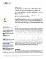 Comparison of clinicians' and researchers' ratings of proposed diagnostic criteria for compulsive buying-shopping disorder within a Delphi study