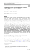 Early Adaptive Schemas and Sexual Wellbeing in Women: Exploring Differences in Menopausal Status