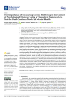 The Importance of Measuring Mental Wellbeing in the Context of Psychological Distress: Using a Theoretical Framework to Test the Dual-Continua Model of Mental Health