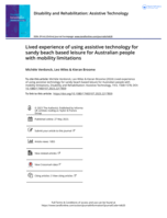 Lived experience of using assistive technology for sandy beach based leisure for Australian people with mobility limitations