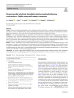 Neuromuscular electrical stimulation during maximal voluntary contraction: a Delphi survey with expert consensus
