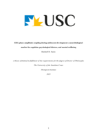 EEG phase-amplitude coupling during adolescent development: a neurobiological marker for cognition, psychological distress, and mental wellbeing