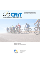 CRIT: Australian National Incident Dataset for Cycling Incidents: Reporting data from December 2021 to December 2022
