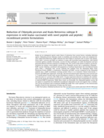 Reduction of Chlamydia pecorum and Koala Retrovirus subtype B expression in wild koalas vaccinated with novel peptide and peptide/recombinant protein formulations