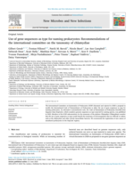 Use of gene sequences as type for naming prokaryotes: recommendations of the international committee on the taxonomy of Chlamydiae